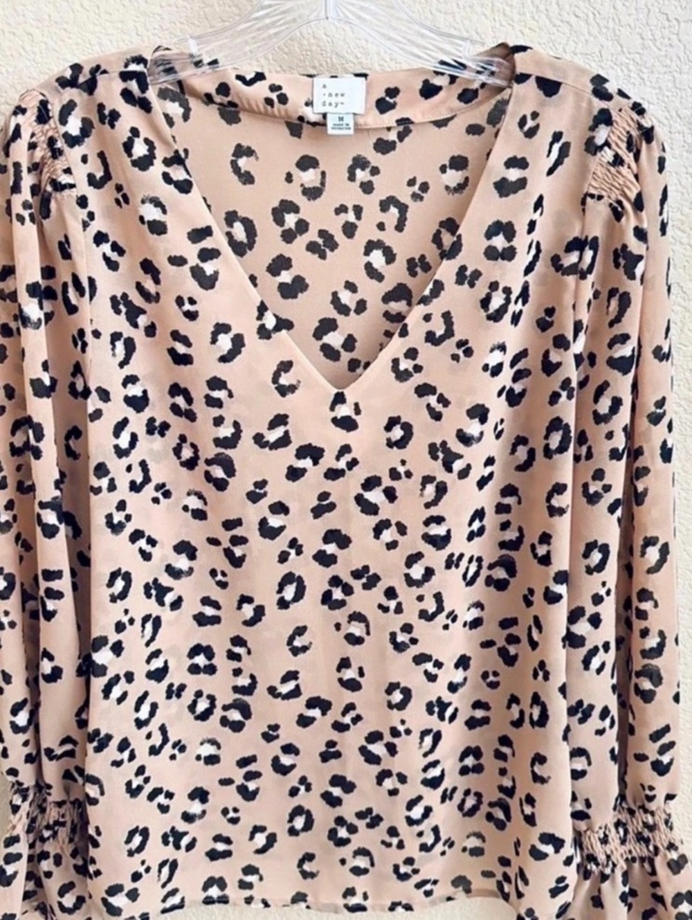 a new day Leopard Print V-
Neck Blouse